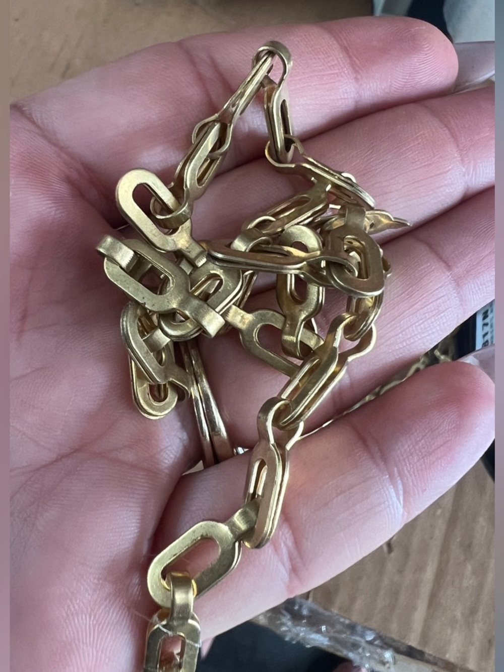 2lbs of brass chain for projects